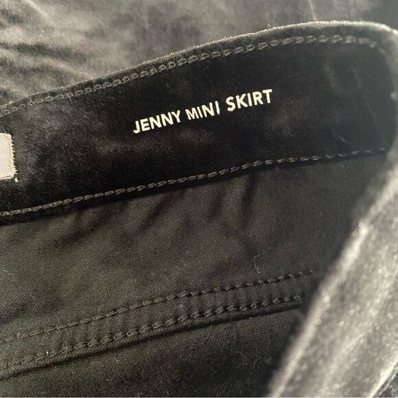 Dl1961 | Tween Girls’ Black Velvet Jenny Mini Skirt Size 16 - Picture 4 of 10